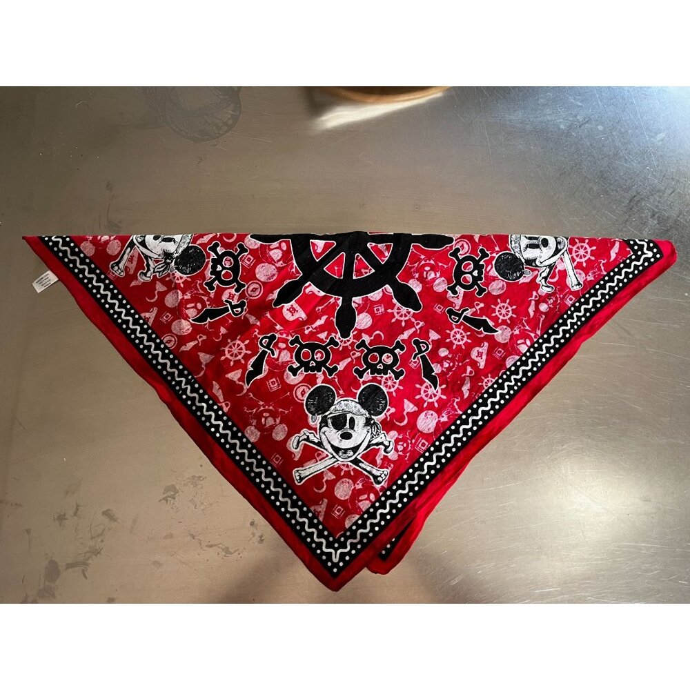 Walt Disney CRUISE LINE PIRATE NIGHT Red SCARF/Bandana -STYLE 2024